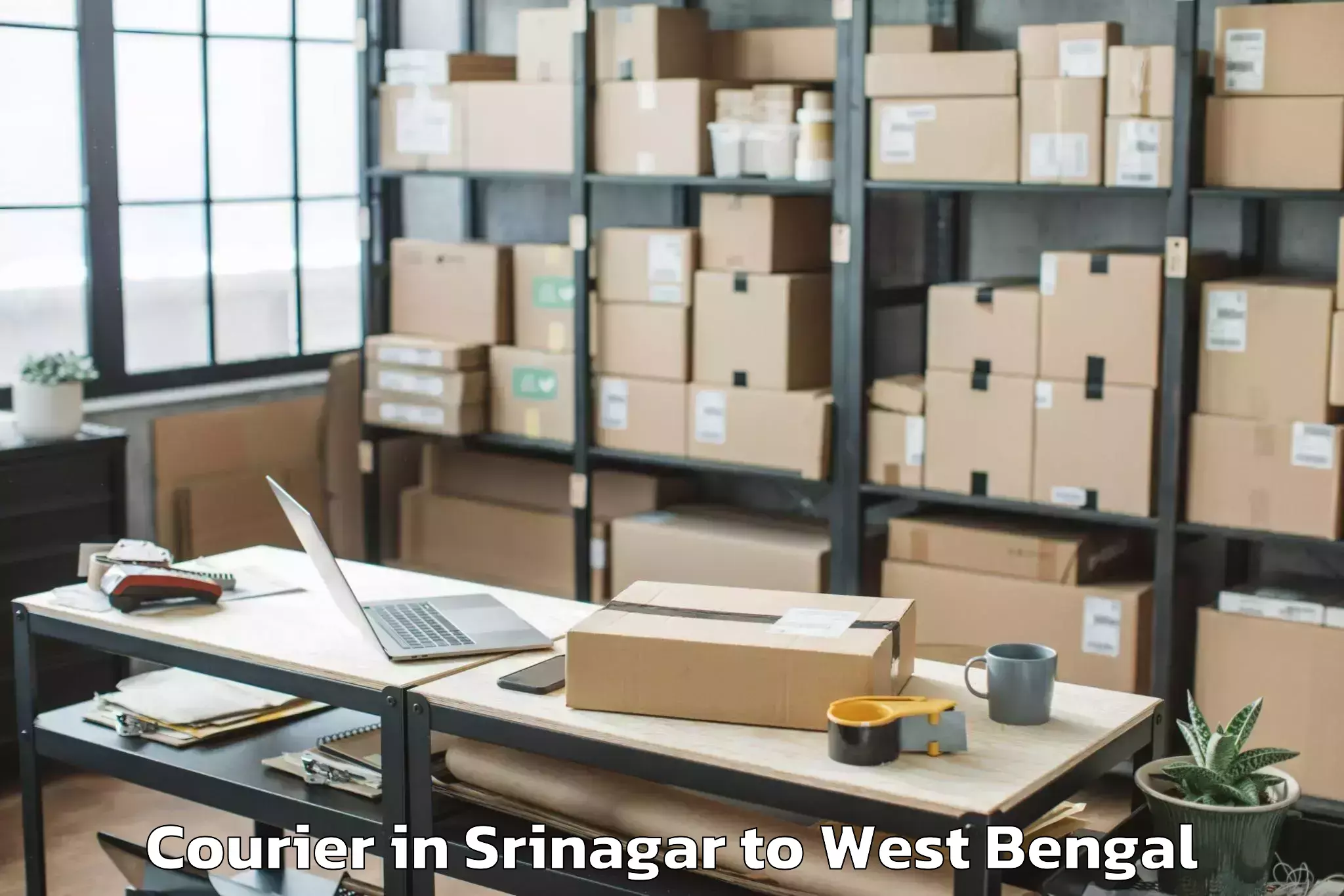 Get Srinagar to The West Bengal National Unive Courier